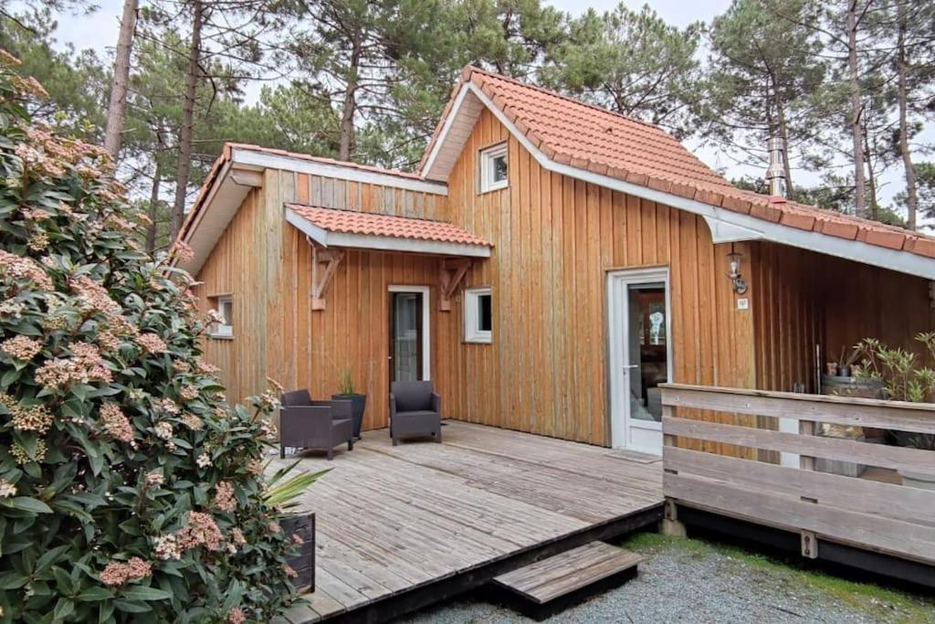 Chalet Du Bonheur - La Jenny Naturist Area Le Porge Dış mekan fotoğraf